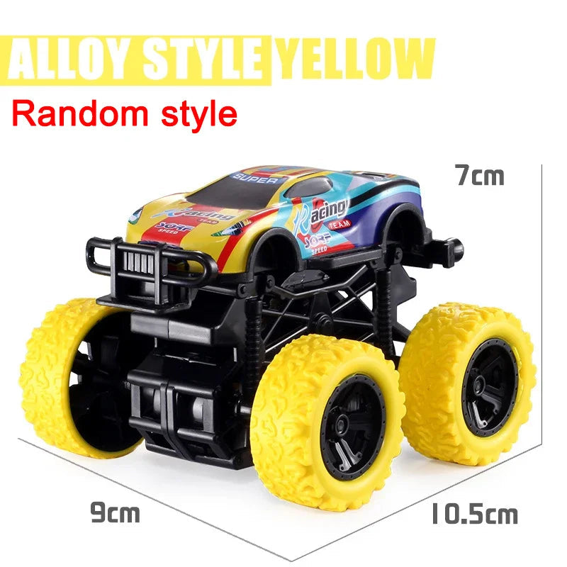 Pull Back Toy Car Inertial Rotation Car Four-wheel Drive Off-road Vehicle SUV Racing Power Car Children's Toy CarGift Quick Pick Grocers